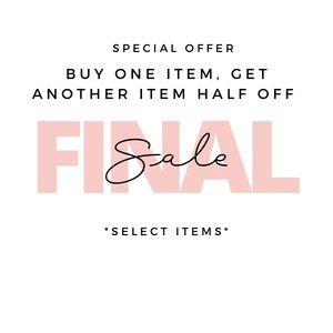 Buy One Item Get 50% Off On Another Item